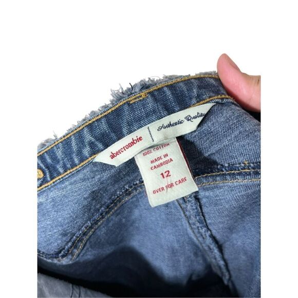 Vintage Abercrombie & Fitch‎ Y2K Lace Up Capri Jeans - Picture 8 of 8